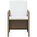 Set Da Pranzo Per Giardino 19 Pz Con Cuscini Polyrattan Beige - Foto miniatura 9