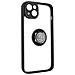 Cover Iphone 14 Bimateria Anello Metallico Supporto Nera - Foto miniatura 4