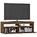 Mobile Porta TV con Luci LED Rovere Fumo 120x35x40 cm - Foto miniatura 4