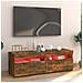 Mobile Porta TV con Luci LED Rovere Fumo 120x35x40 cm - Foto miniatura 9