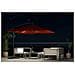 Solenzara Ombrellone Decentrato Con Led Terracotta 3 X 3 M - Foto miniatura 4