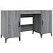 Scrivania Grigio Sonoma 140x50x75 Cm In Legno Multistrato - Foto miniatura 2