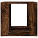 Comodino Rovere Fumo 41x40x36 Cm In Legno Multistrato - Foto miniatura 3