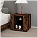 Comodino Rovere Fumo 41x40x36 Cm In Legno Multistrato - Foto miniatura 4