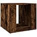 Comodino Rovere Fumo 41x40x36 Cm In Legno Multistrato - Foto miniatura 1