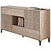 Credenza Waco, Madia Moderna A 2 Ante, Buffet Da Soggiorno, Mobile Porta Tv, Madia Con Piedini Per Salotto, 151x41h80 Cm, Rovere - Foto miniatura 4