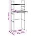Scaffale Per Lavatrice 77x52x192 Cm In Alluminio - Foto miniatura 5