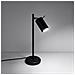 Sollux Lighting Lampada Da Tavolo Ring Nero Sl.1091 - Moderno Lampade Da Scrivania Nero 43x14.5x19.5 Cm - Foto miniatura 3