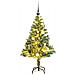 Albero Natale Artificiale 150 Led Palline E Neve Fioccata 150cm - Foto miniatura 1