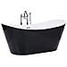 Vasca Da Bagno Freestanding Antigua 160 X 76 Cm Nero - Foto miniatura 4