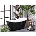 Vasca Da Bagno Freestanding Antigua 160 X 76 Cm Nero - Foto miniatura 9