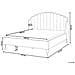 Letto Velluto Ambillou 160 X 200 Cm Grigio Chiaro - Foto miniatura 4