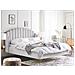 Letto Velluto Ambillou 160 X 200 Cm Grigio Chiaro - Foto miniatura 1