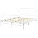Letto Metallo Mauressac 140 X 200 Cm Bianco - Foto miniatura 4