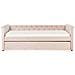 Letto Velluto Rosa 90 X 200 Cm Libourne - Foto miniatura 6
