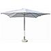 Ombrellone Da Giardino 3x3 Mt Con Palo Centrale In Alluminio E Telo In Poliestere Cleo - Gray - Foto miniatura 1