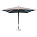 Ombrellone Da Giardino 3x3 Mt Con Palo Centrale In Alluminio E Telo In Poliestere Cleo - Gray - Foto miniatura 4