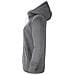 Felpa Con Cappuccio Full Zip Cw6955-071 Donna Taglia M Colore Grigio Scuro - Foto miniatura 3