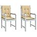 Cuscini Sedia Schiena Bassa 2 Pz Beige Mélange 100x50x4 Tessuto - Foto miniatura 1