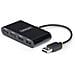 Hub USB 2.0 a 4 Porte, Splitter USB Portatile Alimentato da Bus; Protezione da Sovracorrente (OCP), Replicatore di Porte /Adattatore Multiporta USB 480Mb - Foto miniatura 1