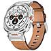 Cinturino In Vera Pelle Con Connettore Argentato Per Samsung Watch 7 Ultra 47mm Brown - Foto miniatura 1