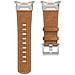 Cinturino In Vera Pelle Con Connettore Argentato Per Samsung Watch 7 Ultra 47mm Brown - Foto miniatura 4