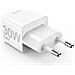 00125139 Caricabatterie per dispositivi mobili Auricolare, Power bank, Smartphone, Tablet Bianco AC Ricarica rapida Interno - Foto miniatura 4