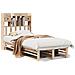 Letto Libreria Senza Materasso 90x200 Cm Legno Massello Pino - Foto miniatura 2