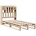Letto Libreria Senza Materasso 90x200 Cm Legno Massello Pino - Foto miniatura 3