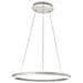Lampada A Sospensione Led Palau 60w 3000k Dimmerabile Ø60cm Bianco - Design Moderno In Metallo E Metacrilato - Foto miniatura 1