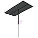 Lusso Casadino -  Ombrellone Da Giardino Palo In Alluminio 180x110cm Antracite - Foto miniatura 6