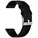Cinturino In Silicone Per Orologio Garmin Venu 2 Plus E Garmin 245, Samsung Galaxy, Huawei Watch Black - Foto miniatura 3