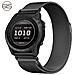 Cinturino Per Orologio In Metallo Milanese A Sgancio Rapido Per Garmin Fenix 7x Pro /fenix 58 Black 26 Millimetri - Foto miniatura 1