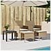 Divano Giardino 2 Posti con Tavolo e Sgabelli Beige Polyrattan - Foto miniatura 3
