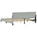 Giroletto senza Materasso Grigio Chiaro 200x200 cm Velluto - Foto miniatura 7