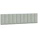 Giroletto senza Materasso Grigio Chiaro 200x200 cm Velluto - Foto miniatura 8