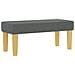 Letto con Box Spring con Materasso e Panchina Grigio Scuro 90x190 cm Tessuto - Foto miniatura 7