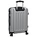 Set di valigie 3 pcs Bagaglio rigido Argento 20'' 24'' 28'' ABS - Foto miniatura 6