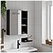 Armadietto Bagno con Specchio e LED Nero 45x13x52 cm - Foto miniatura 3