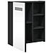 Armadietto Bagno con Specchio e LED Nero 45x13x52 cm - Foto miniatura 5