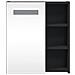 Armadietto Bagno con Specchio e LED Nero 45x13x52 cm - Foto miniatura 6