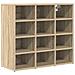 Scarpiera rovere sonoma 77.5 x 30 x 67 cm Legno multistrato - Foto miniatura 1