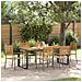 Set da Pranzo per Giardino 7 pcs Grigio 200 x 80 x 75 cm - Foto miniatura 2