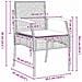 Set da Pranzo per Giardino 5 pcs Grigio polyrattan - Foto miniatura 9
