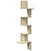 Scaffale Angolare Muro Rovere Sonoma 32x32x127,5 cm Truciolato - Foto miniatura 1