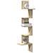 Scaffale Angolare Muro Rovere Sonoma 32x32x127,5 cm Truciolato - Foto miniatura 2
