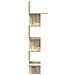 Scaffale Angolare Muro Rovere Sonoma 32x32x127,5 cm Truciolato - Foto miniatura 5