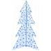 Albero di Natale con 160 LED Blu 150 cm Acrilico - Foto miniatura 2