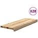 Gradini 20 pz 70x30x2 cm in Rovere Massello Non Trattato - Foto miniatura 1