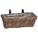 Cestino Appendibile per Piante 2 pcs Marrone 48 x 22 x 15 cm - Foto miniatura 4